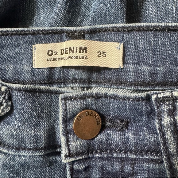 O2 Denim High Waist Bellbottom Flare Jeans Size 25 - Picture 3 of 8